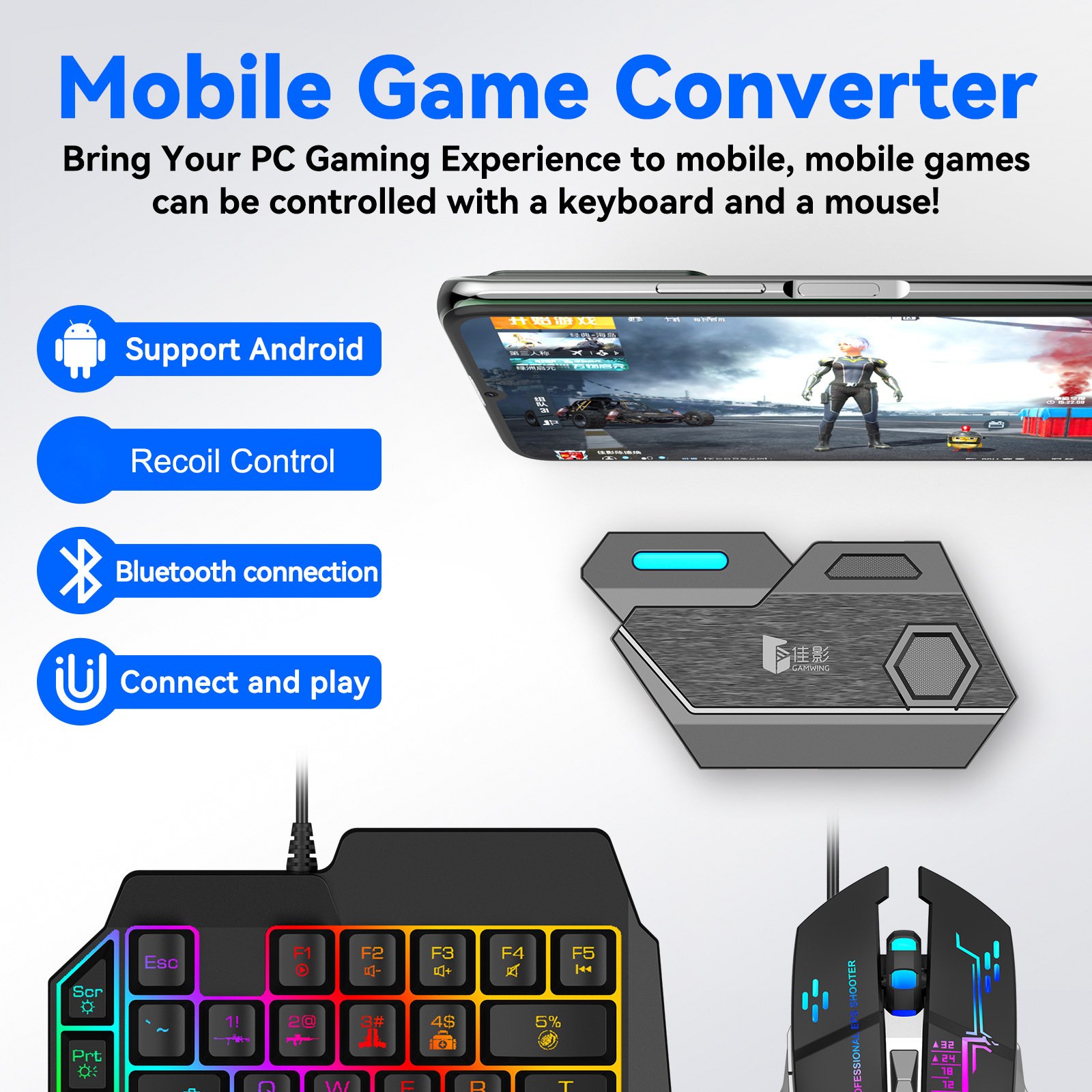Pro Mechanical Gaming RGB Led Keyboard and Mouse Combo Mechanical Rgb Led Backlit mini Gaming Keyboard And Mouse Set