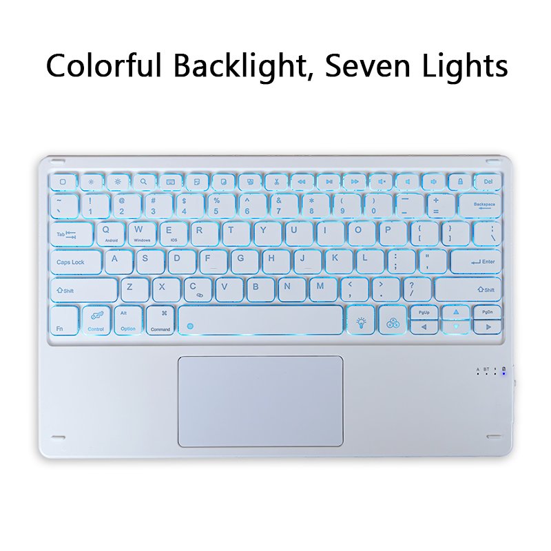 High Performance Wireless Keyboard Mobile Phone Tablet Wireless Keyboard External Keyboard Trackpad Compatible for ipad