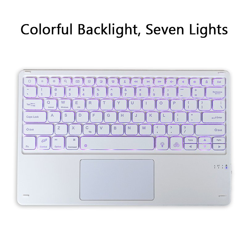 High Performance Wireless Keyboard Mobile Phone Tablet Wireless Keyboard External Keyboard Trackpad Compatible for ipad
