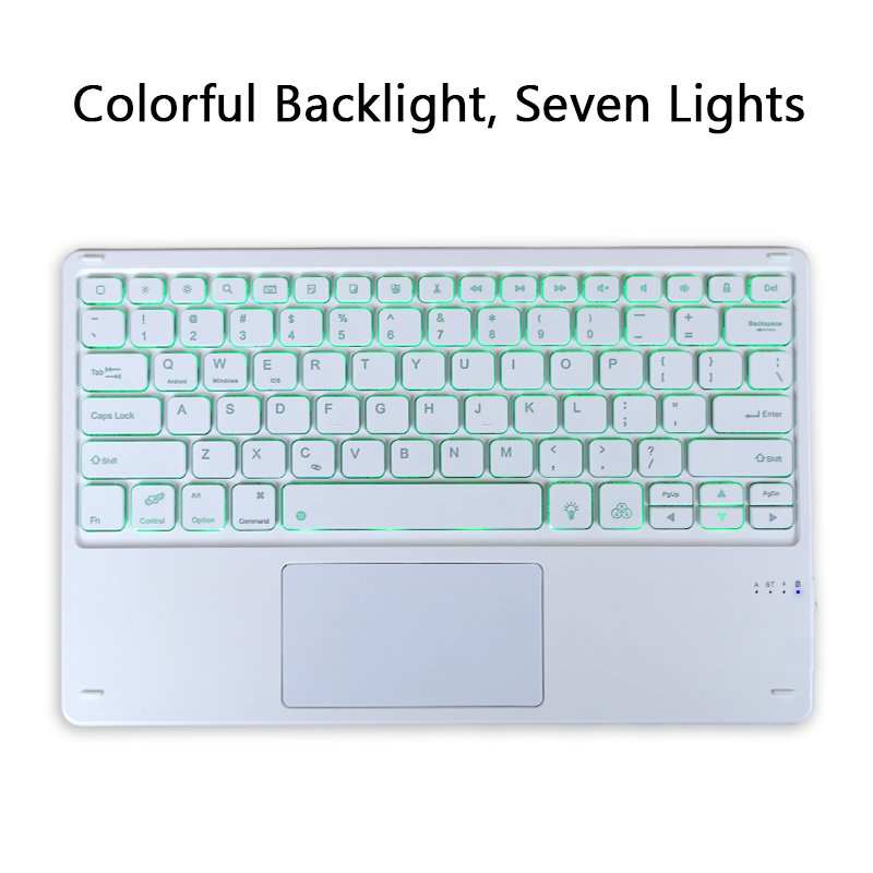 High Performance Wireless Keyboard Mobile Phone Tablet Wireless Keyboard External Keyboard Trackpad Compatible for ipad