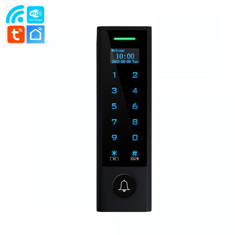 10,000 users Wifi Access Control with Screen Support Keypads RFID System Tuya APP mobile phone Open the Door