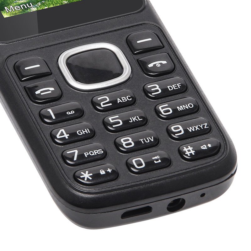 Classic 1.77 inch CDMA feature phone without camera factory wholesale cell phone straight plate keypad old man phone