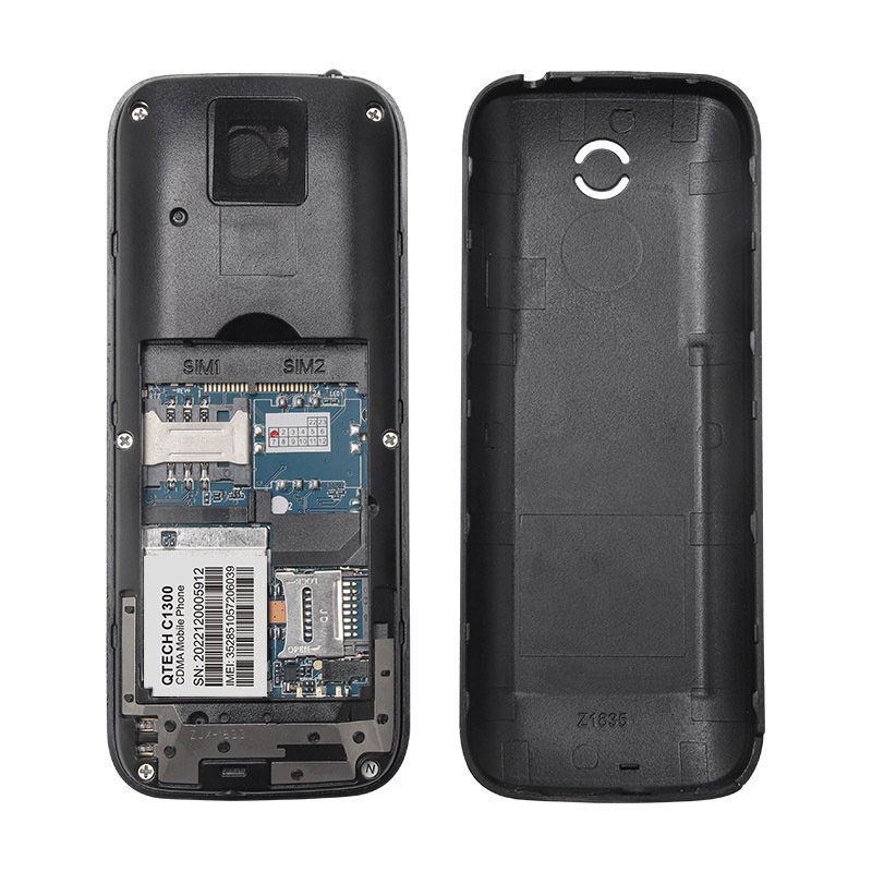 Classic 1.77 inch CDMA feature phone without camera factory wholesale cell phone straight plate keypad old man phone
