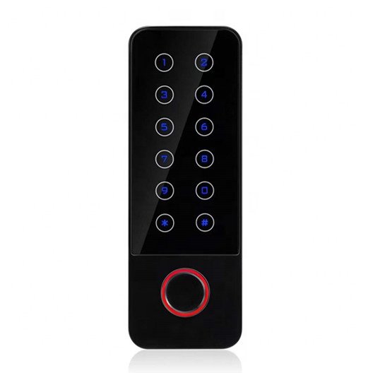 Door Access Control System Standalone Keypad Rfid Card Fingerprint Mobile Phone Access Controller Wifi Tuya Waterproof Black