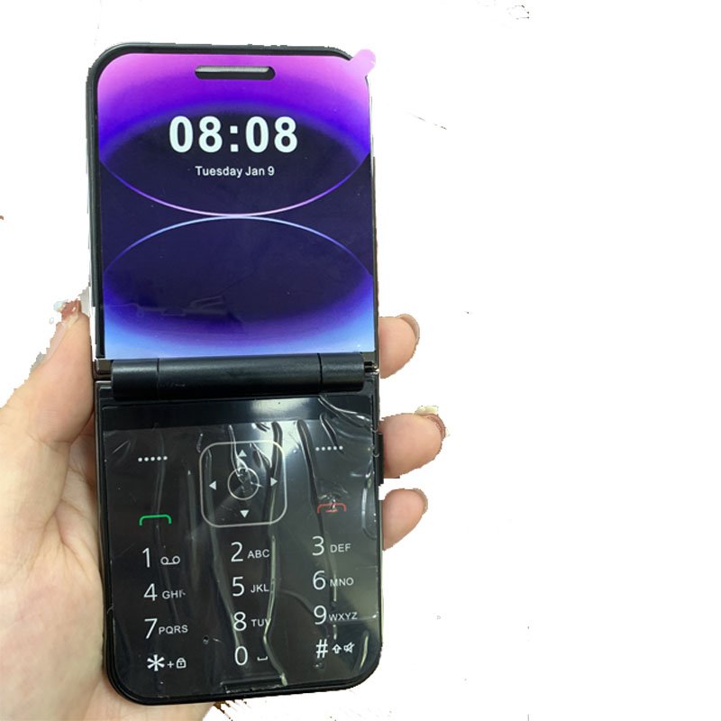 Wholesale 4G Elder Flip Mobile Phone Dual Screen Big Battery Big Button Cellphone Feature Keypad Flip Phone With SOS