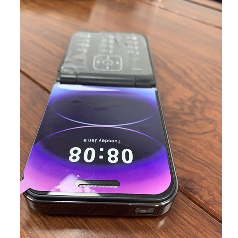 Wholesale 4G Elder Flip Mobile Phone Dual Screen Big Battery Big Button Cellphone Feature Keypad Flip Phone With SOS