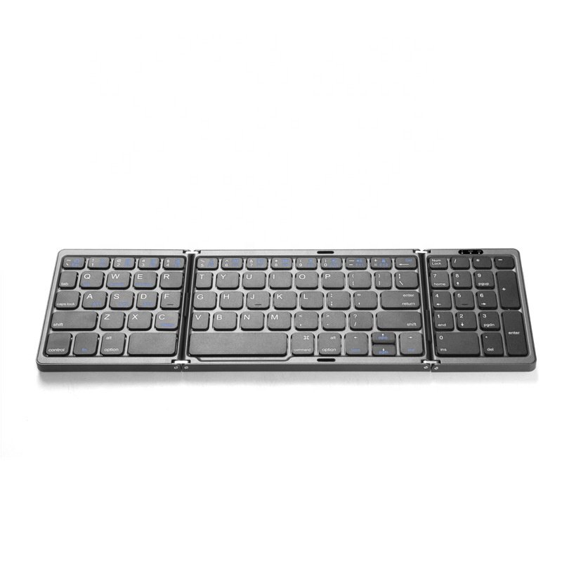 B089 Mini Keyboard Numeric Keypad Foldable Wireless Full Size Ultra Slim Folding Keyboard for Tablet Laptop mobile phones