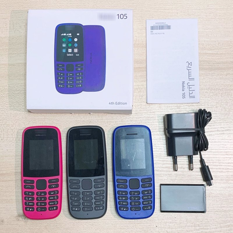 105 2019 GSM Feature Phone Non-intelligent Dual SIM Card Bar Keypad Students Seniors Phone