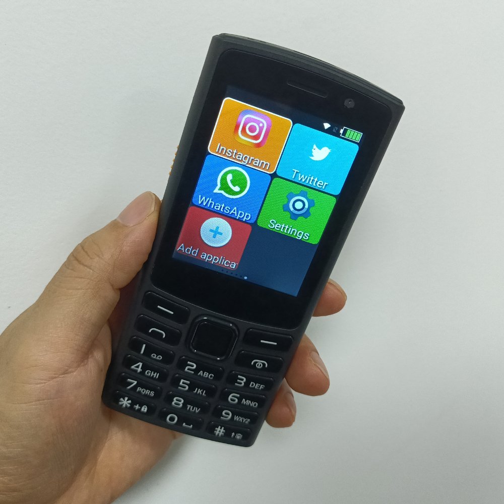 Oem 4G Android Smart Button Feature Mobile Phones With Wifi Hotspot 2.8 Inch Touch Scree Android Keypad Phone 4G
