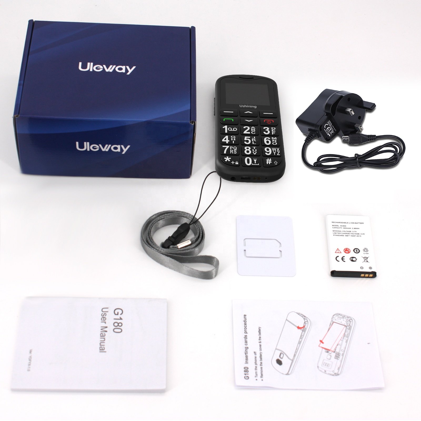 China Professional Manufacturer's 1.77 Inch GSM Keypad Feature Phone 2G Push Button Bar SOS Big Button Keypad Phone Seniors