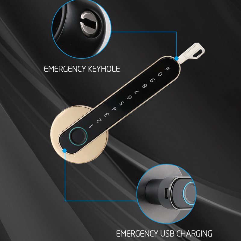Hot selling Tuya TTlock Smart Door Locks Digital Lock Home Keyless Smart Door lever Lock