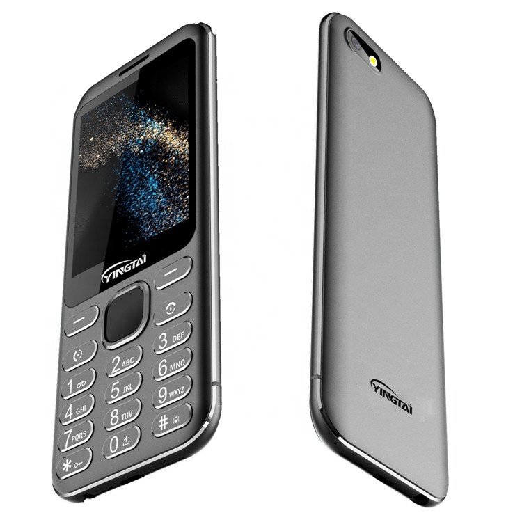 Best selling 2.8 inch super slim fashion design metal frame GSM basic cell phone