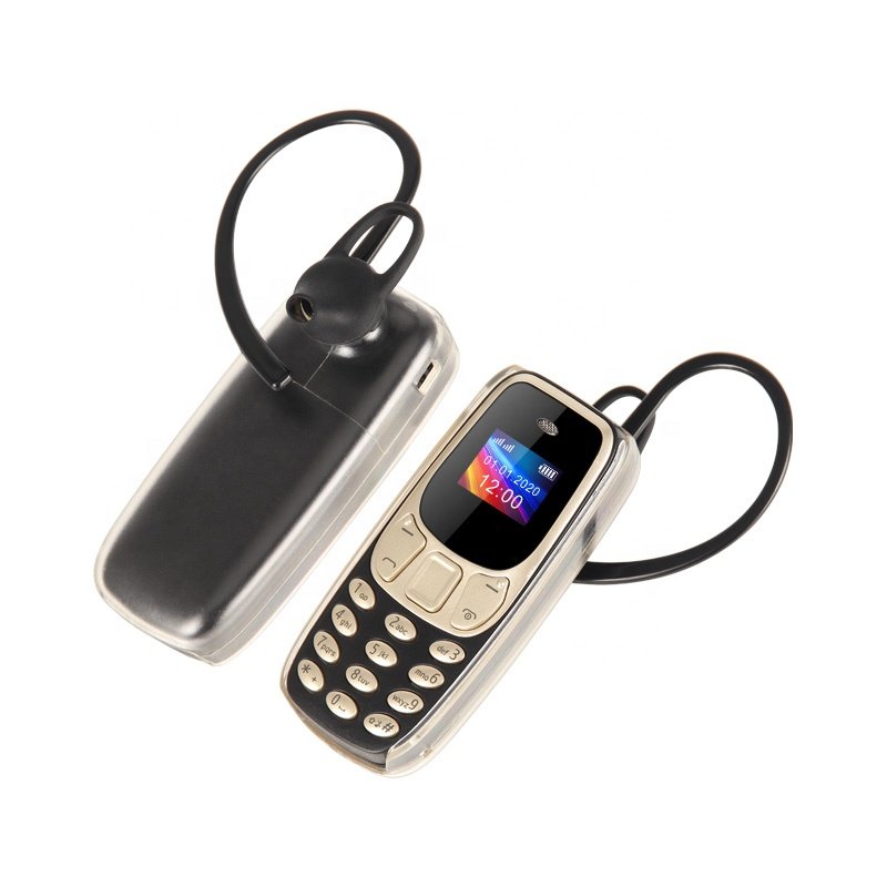 Star BM10 Mini Earphone Phone 0.66'' Tiny Dual SIM Keypad Mobile Earhook Case Included