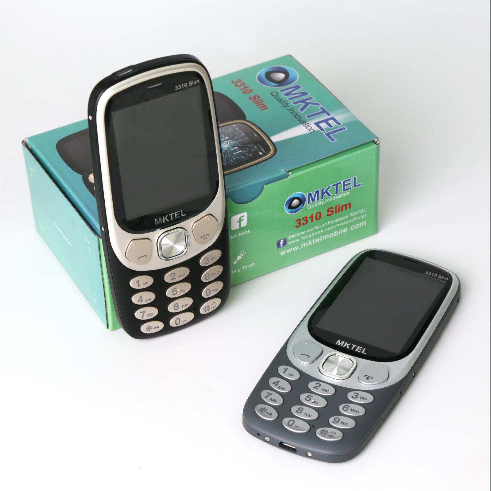 2.4 inch 2G GSM Dual SIM Mobile Phone similar design for Nokia 3310 cellphone Original factory Metal housing keypad bar phone