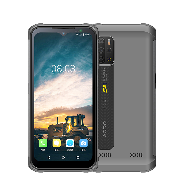 2023 IP68 Waterproof Aoro 12 Rugged phone 5G 720*1600 8GB+128GB 16MP+48MP Walkie Talkie Smart Mobile Phone