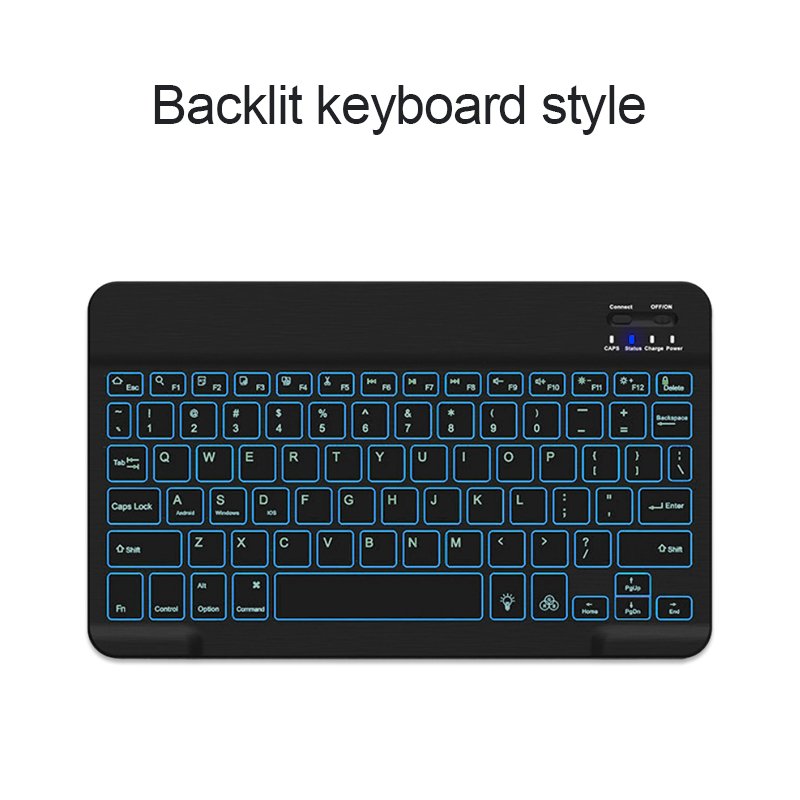 2023 High Quality External Keyboard for iPad Pro Mobile Phone Using Portable Blue Tooth Wireless Keyboard With 7 Color Backlight