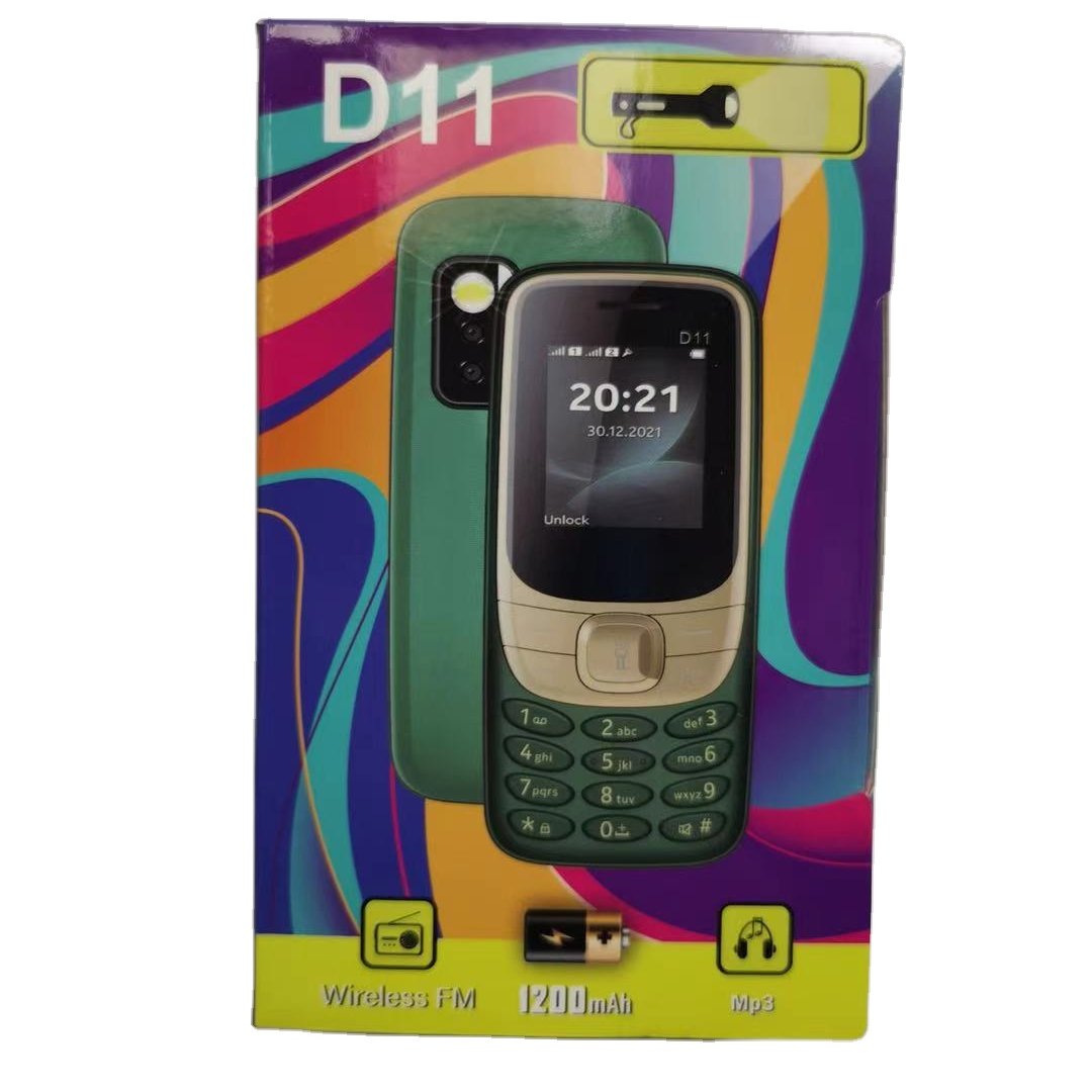 Unlock GSM Dual Card Phone With Camera Unlock Basic Phone D11 Feature Phone