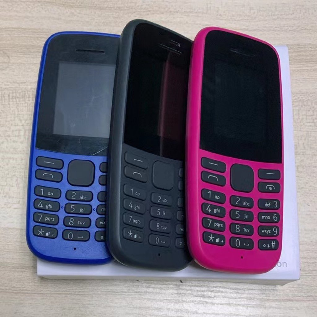 Wholesale 1:1 mobile phone 105 2019 2G 2MP dual sim card elderly student value straight button mobile phone