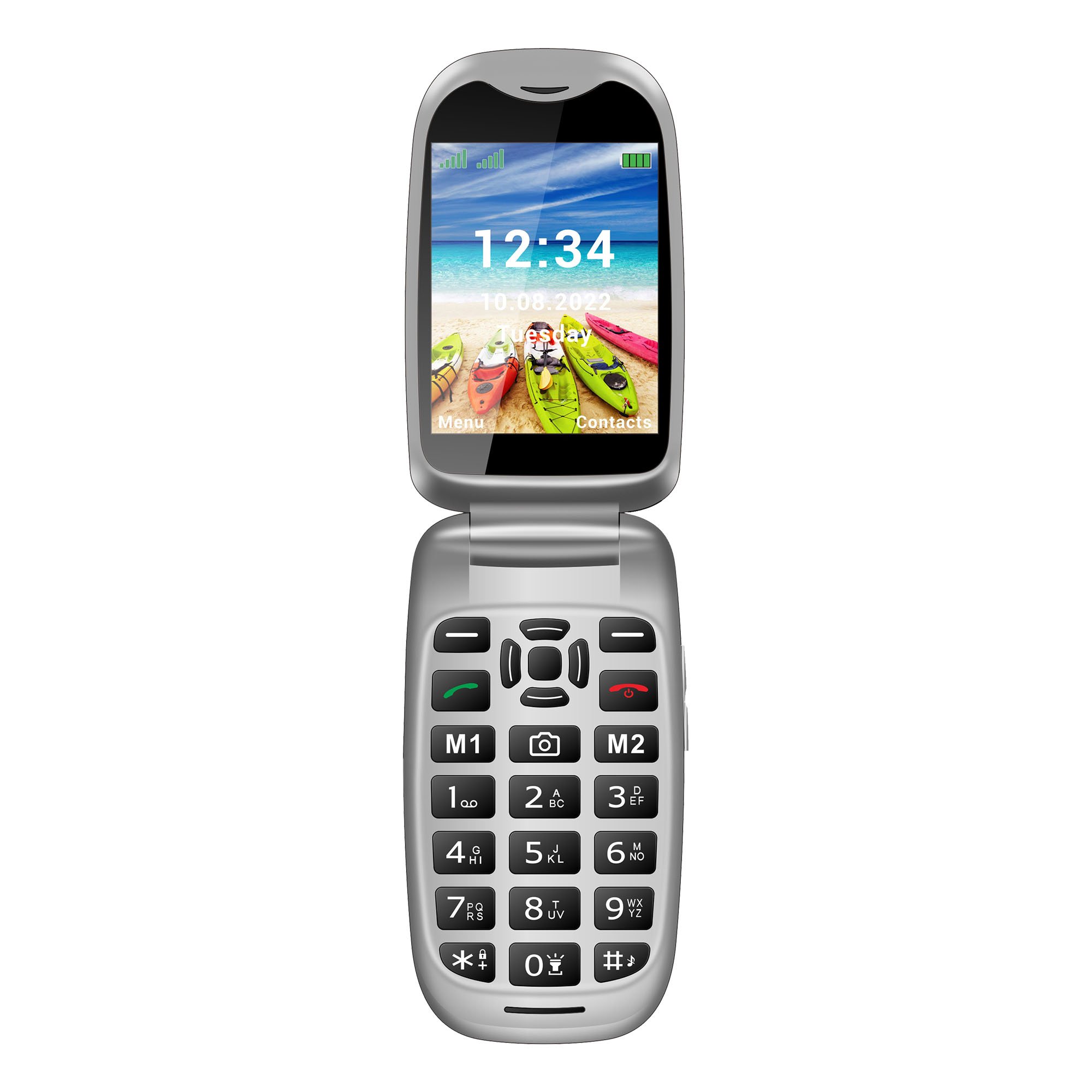 4G Large Screen Folding Mobile Phone Android 11 Dual Screen with Keypad