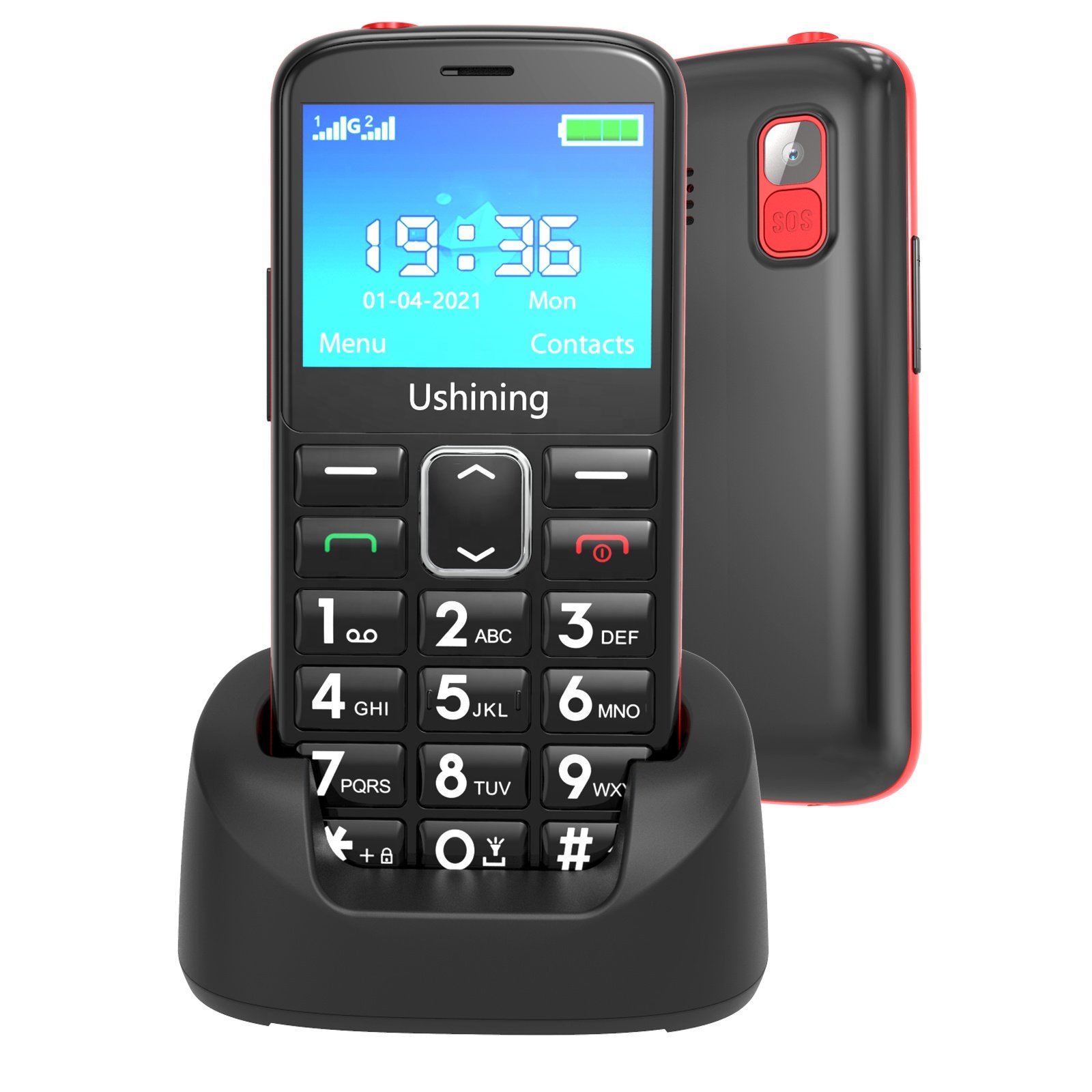 Wholesale 2.4 inch Big Button 4G keypad Mobile Phone for Seniors With Sos Button And Alarm For Elderly