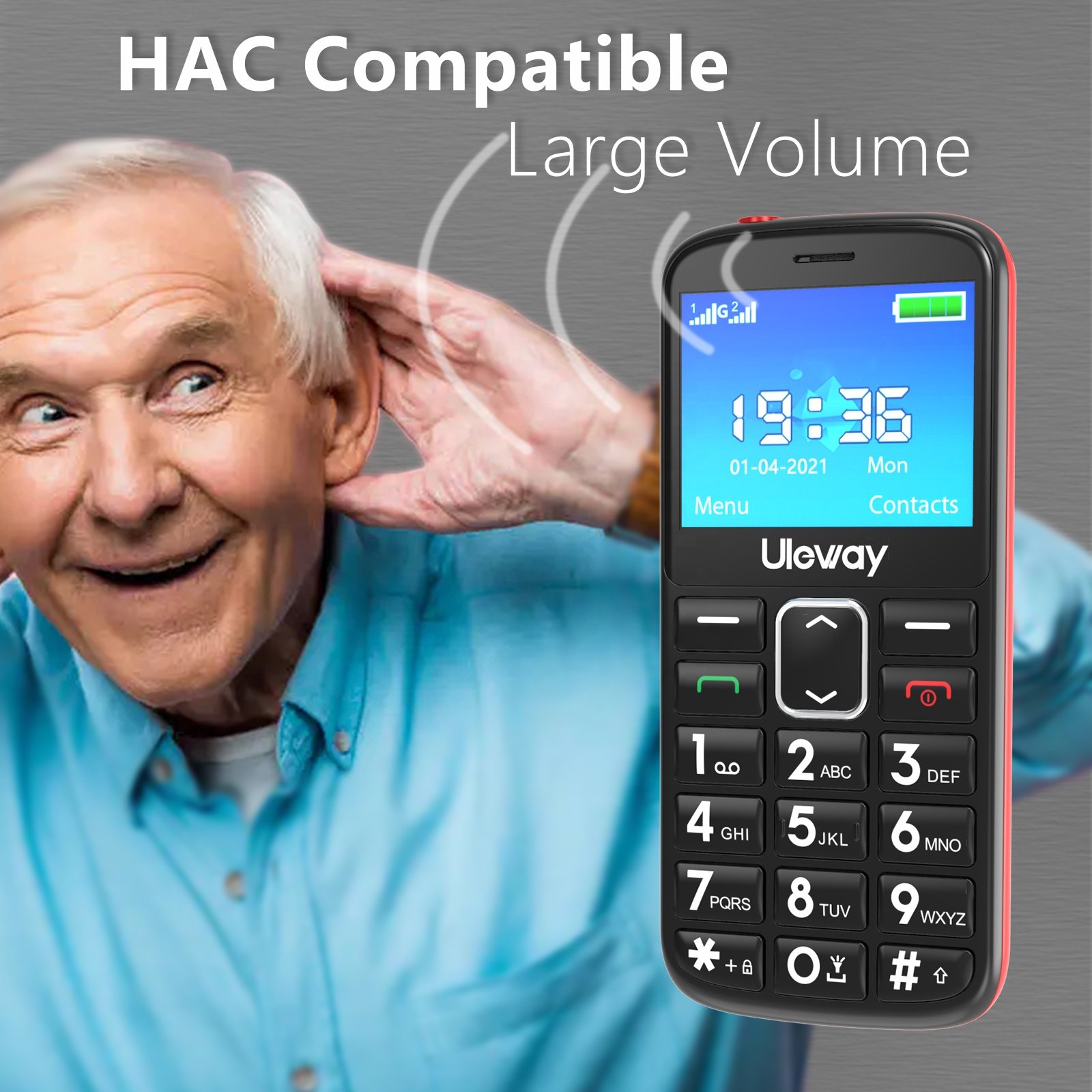 Wholesale 2.4 inch Big Button 4G keypad Mobile Phone for Seniors With Sos Button And Alarm For Elderly