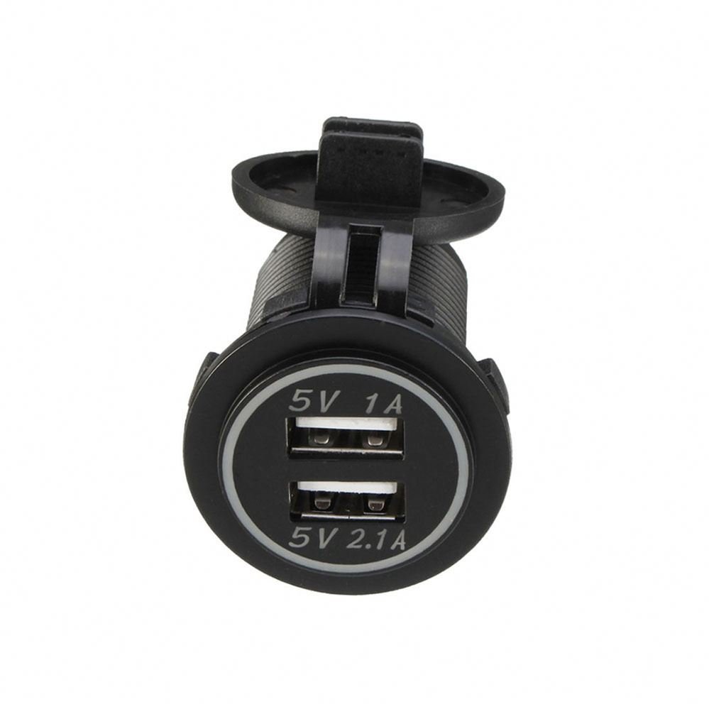 charger dual usb car waterproof dustproof dual USB halo car charger fast charger