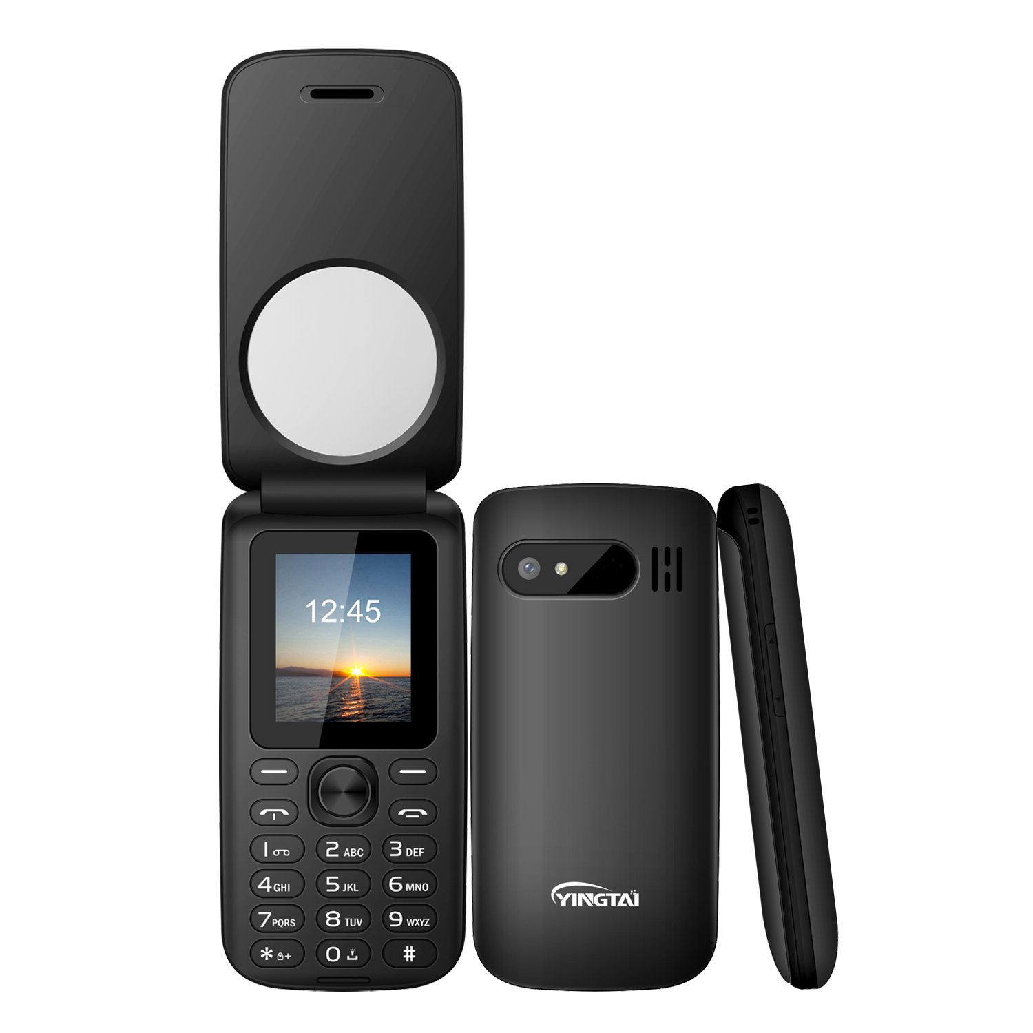 shenzhen manufacturer 2g Gsm 1.77 inch Dual Sim Folding Mobile Phones Old Man Keypad Senior Flip Phone With Good Price