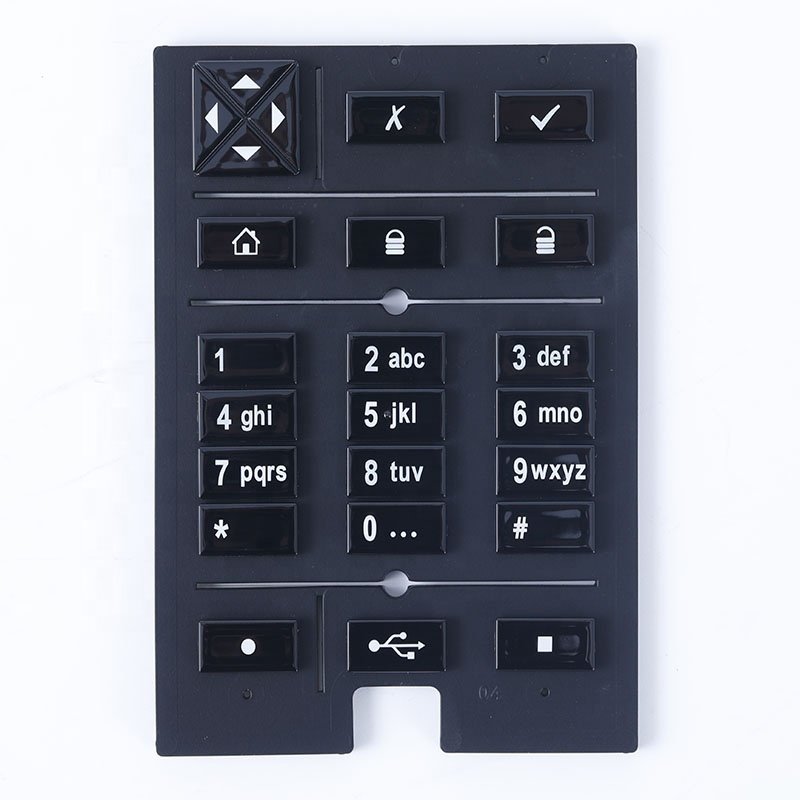 custom cheap low price single sim card film water meter ip68 keypad for gate opener silicone keypad