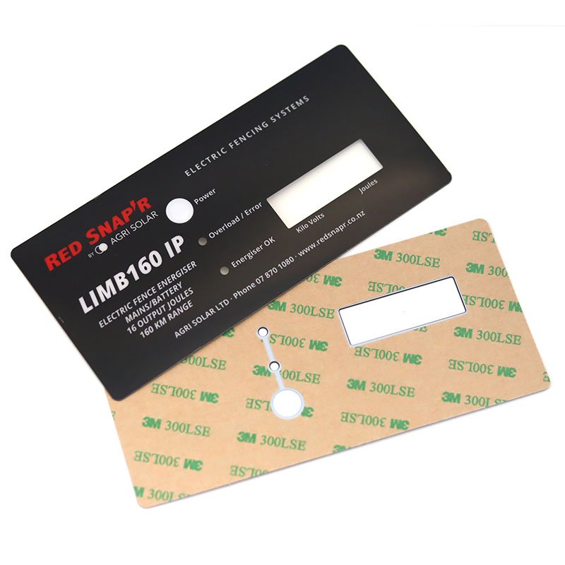 Strong Adhesive Custom Die Cut Overlay PC Panel Label Sticker Equipment Control Keypad Front Panel Sticker
