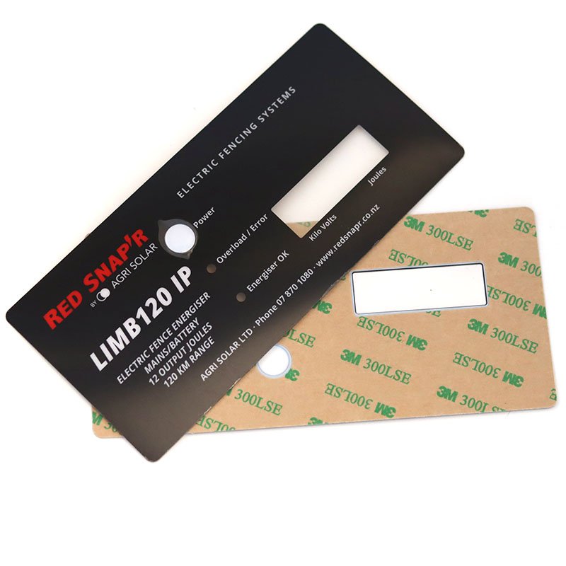 Strong Adhesive Custom Die Cut Overlay PC Panel Label Sticker Equipment Control Keypad Front Panel Sticker