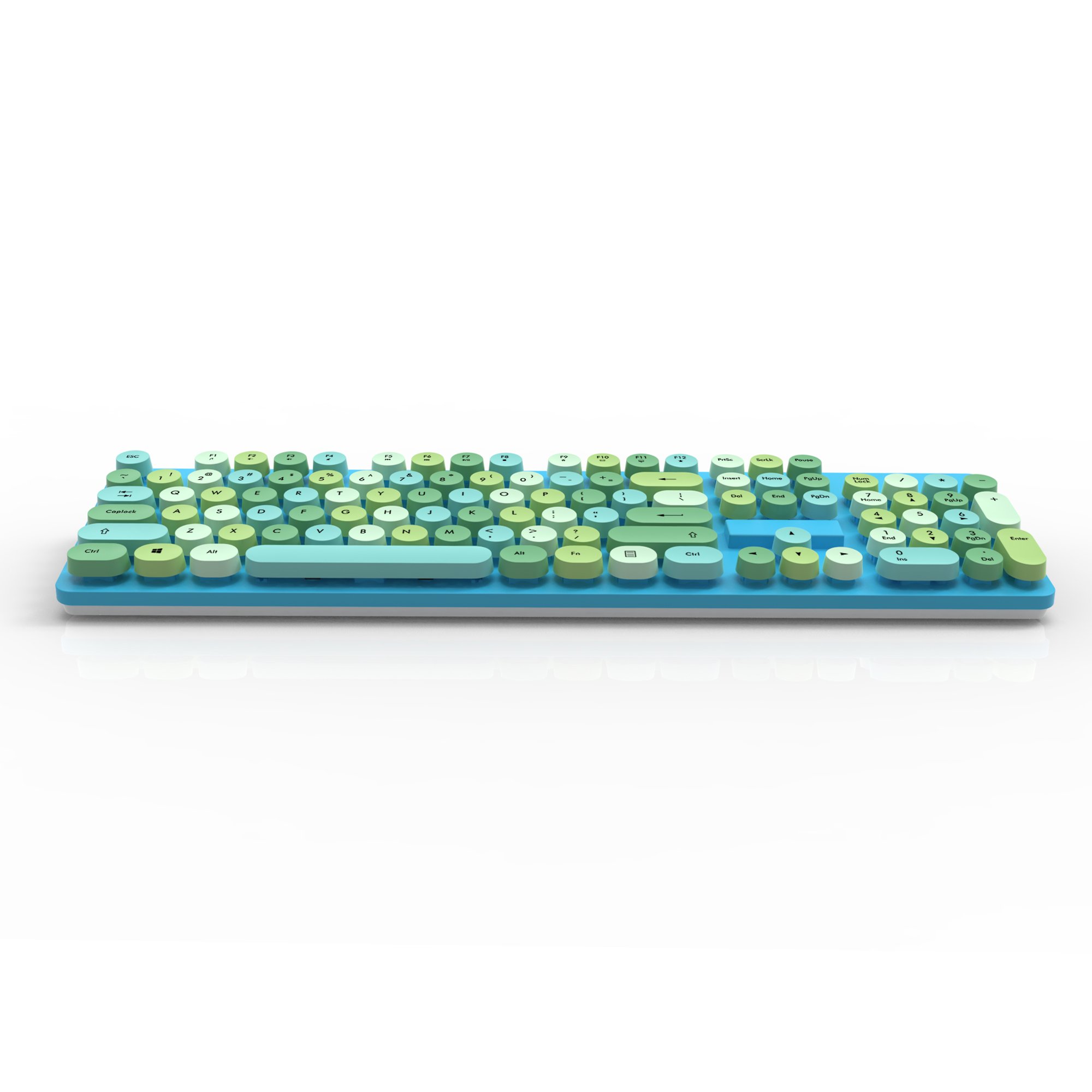 OEM Wireless Retro Punk Keyboard For Office Tablets Mobile Phones Laptop Girl Gift
