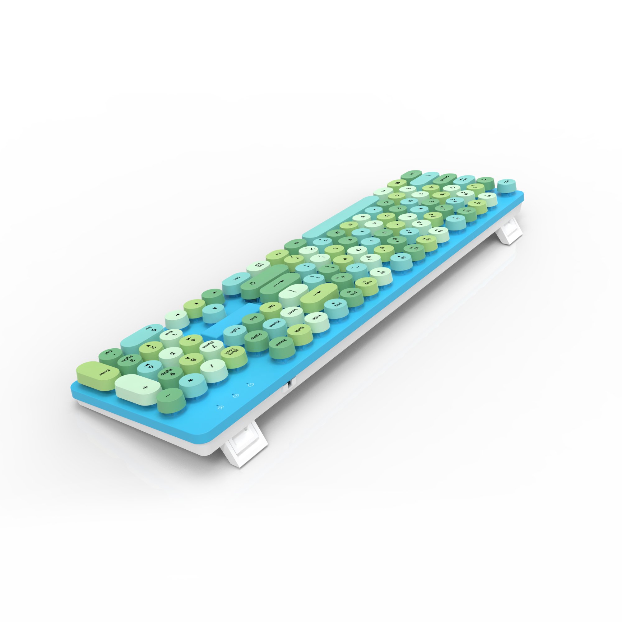 OEM Wireless Retro Punk Keyboard For Office Tablets Mobile Phones Laptop Girl Gift