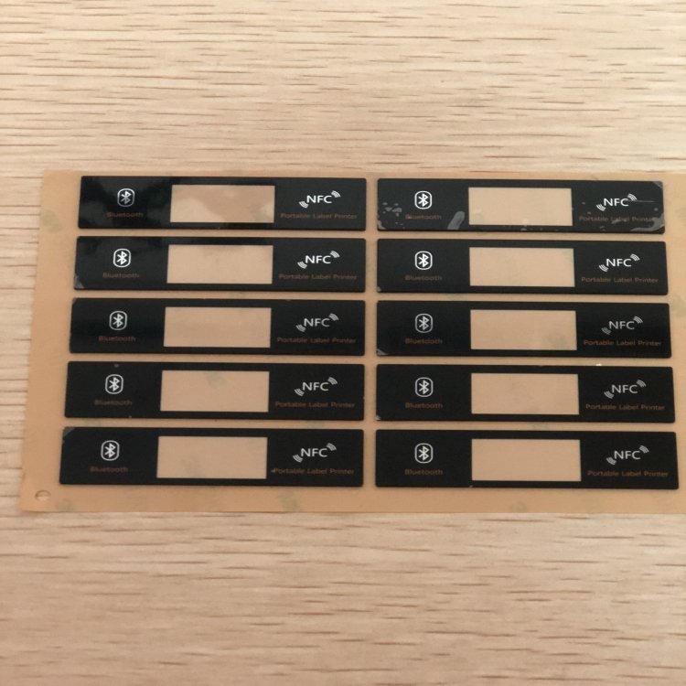 Electronic Panel Stickers Printing Lexan Polycarbonate Overlay Control Keypad Raised Button Label