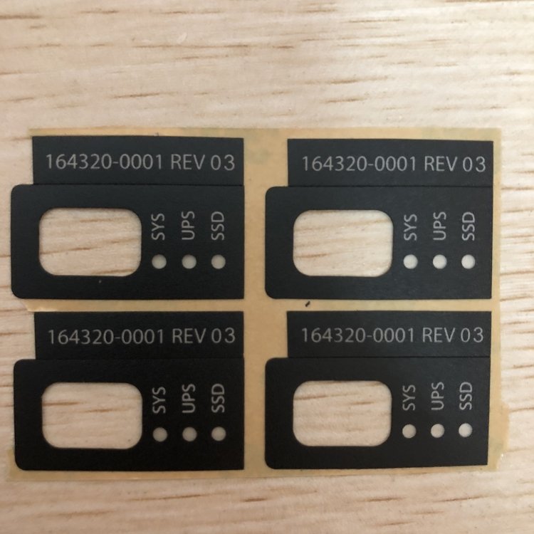 Electronic Panel Stickers Printing Lexan Polycarbonate Overlay Control Keypad Raised Button Label