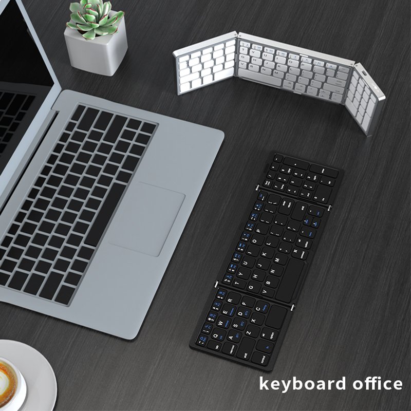 B089 mini slim folding keyboard with number keypad For Apple ipad iOs Tablet Pc Mobile Phone keyboard number key traveling