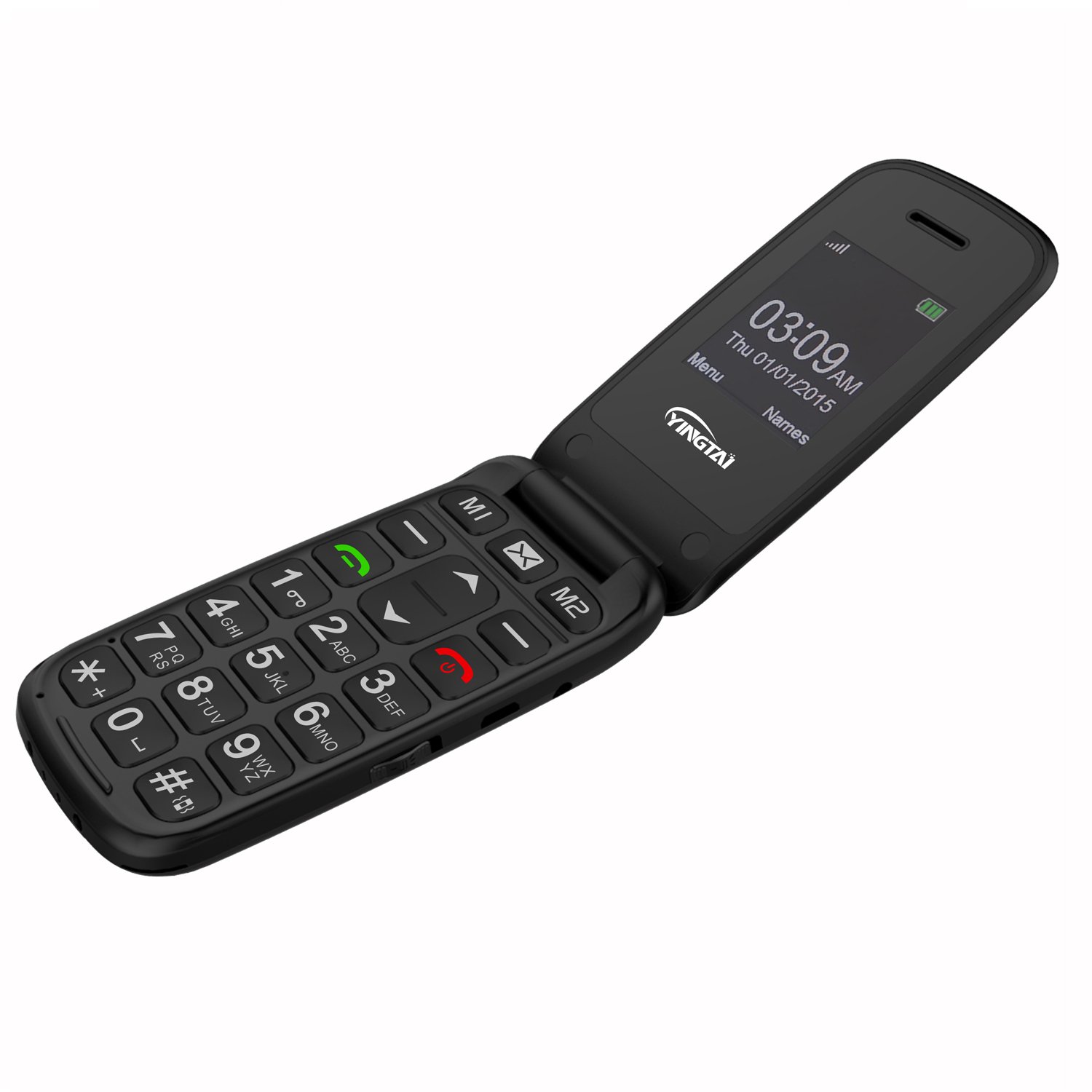 Factory price product high quality 2.0 inch GSM folding keypad dual screen quad band handy phone mobile phones senior phone
