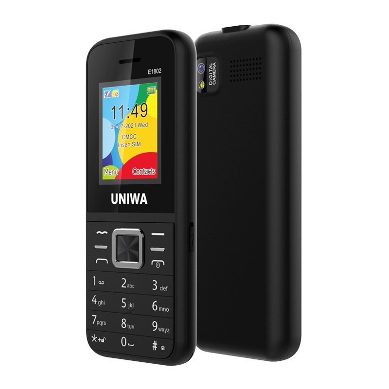 wholesale low price Big Battery Long Standby Cell Phones 1.8 Inch Low Price China Itel Feature Keypad Mobile Phone UNIWA E1802