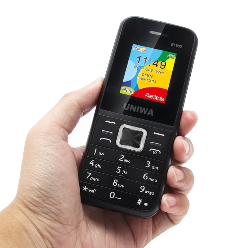 wholesale low price Big Battery Long Standby Cell Phones 1.8 Inch Low Price China Itel Feature Keypad Mobile Phone UNIWA E1802