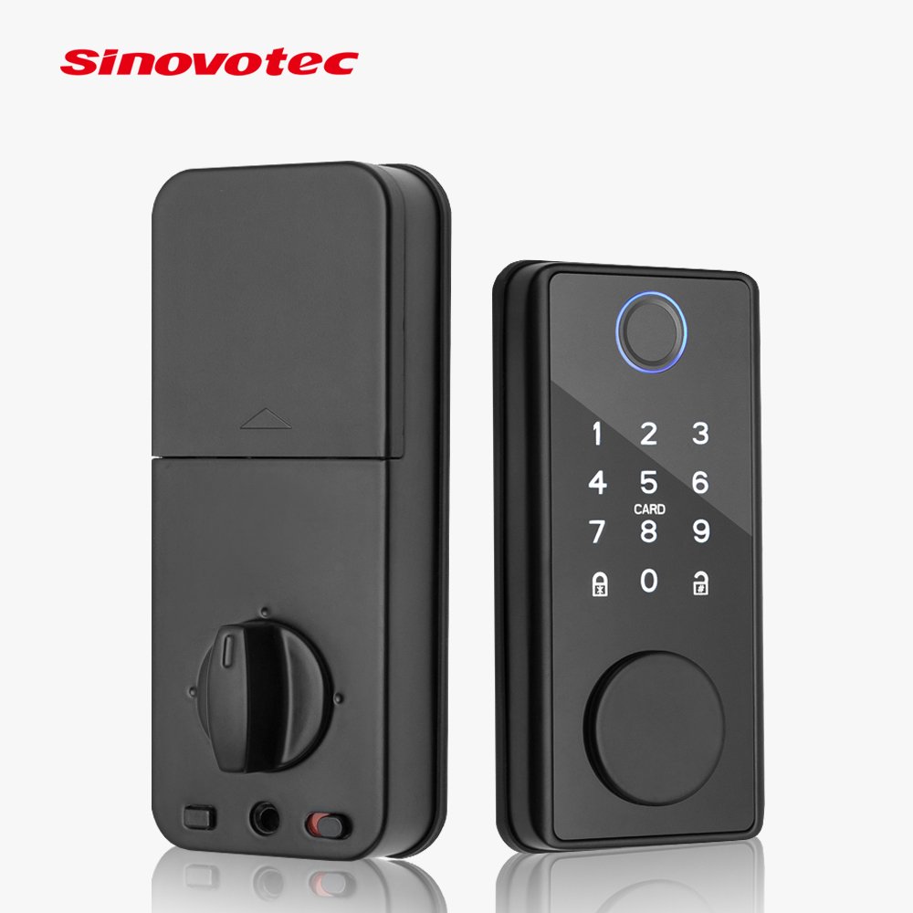 Main Keypad Digital Auto Wifi Smart Fingerprint NFC Electronic Deadbolt Door Lock Set Smart Door Lock with Key for Metal Door