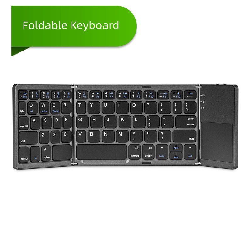 Digital Style Portable Mini Three Fold Bluetooth Keyboard For Computer Tablet Phone Wireless Rechargeable Foldable Keyboards
