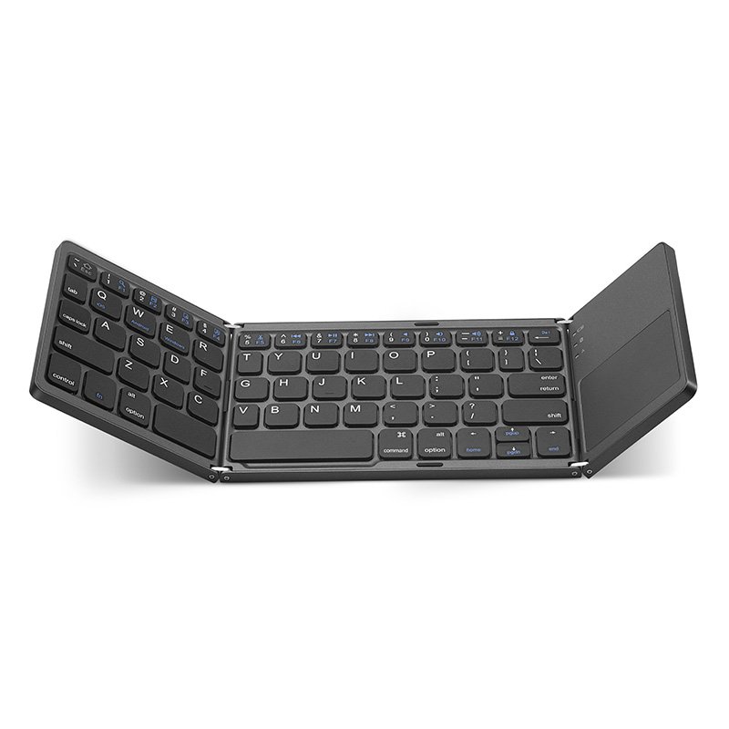 Digital Style Portable Mini Three Fold Bluetooth Keyboard For Computer Tablet Phone Wireless Rechargeable Foldable Keyboards
