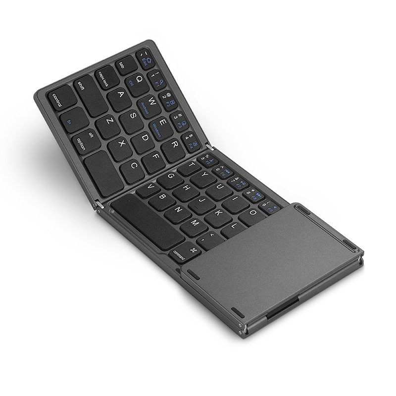 Digital Style Portable Mini Three Fold Bluetooth Keyboard For Computer Tablet Phone Wireless Rechargeable Foldable Keyboards
