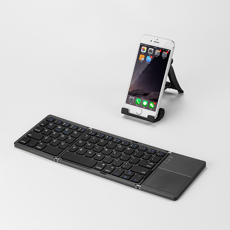 Digital Style Portable Mini Three Fold Bluetooth Keyboard For Computer Tablet Phone Wireless Rechargeable Foldable Keyboards