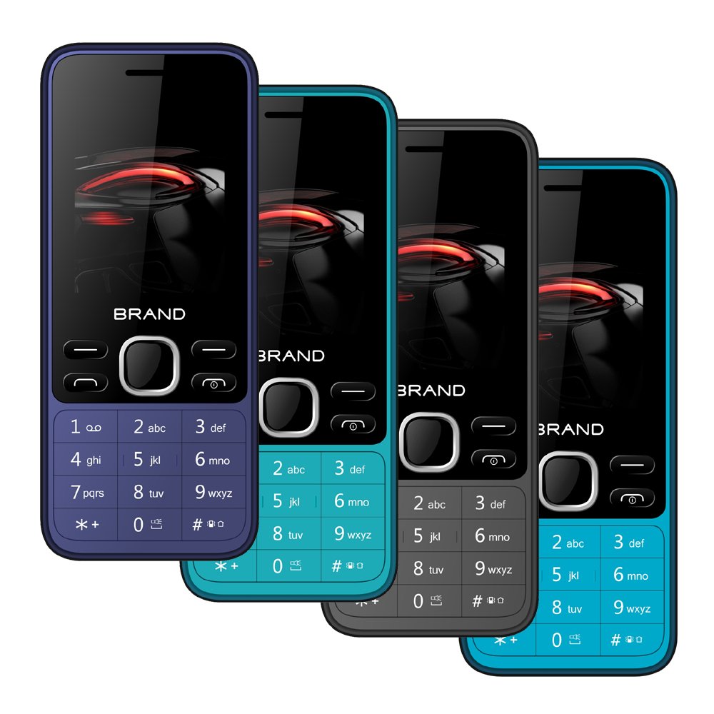 Oem Kaios big button keypad bar feature celulares mobile phones 4g 2.4 inch kaios mobile phone with whatsapp