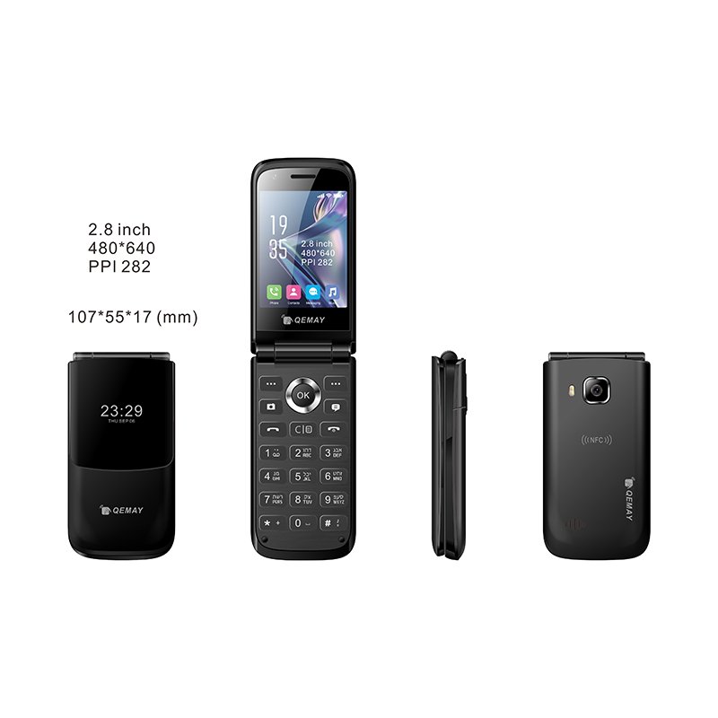 New Customized Global Version Dual Sim Card Original Smart Android 4G Keypad Flip Mobile Phone