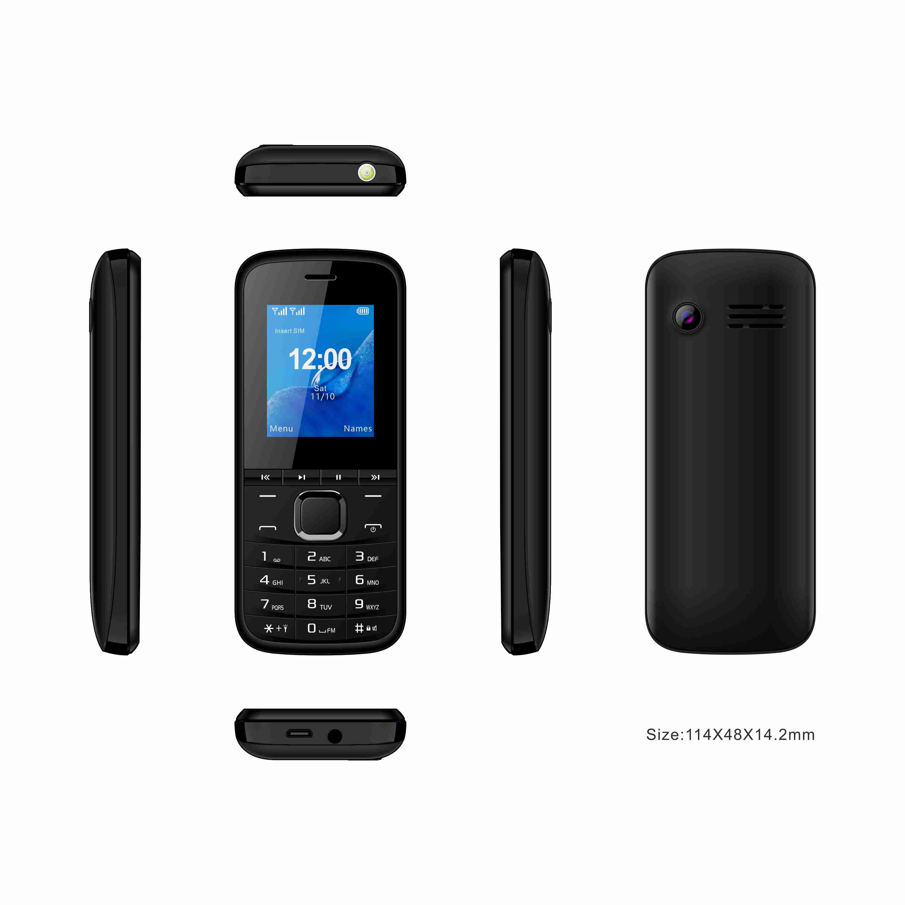 2023 Lowest Price Single Core 1. 77 Inch Very Low Cost Unlocked Basic Unique Keypad Mobile Phones MG1806