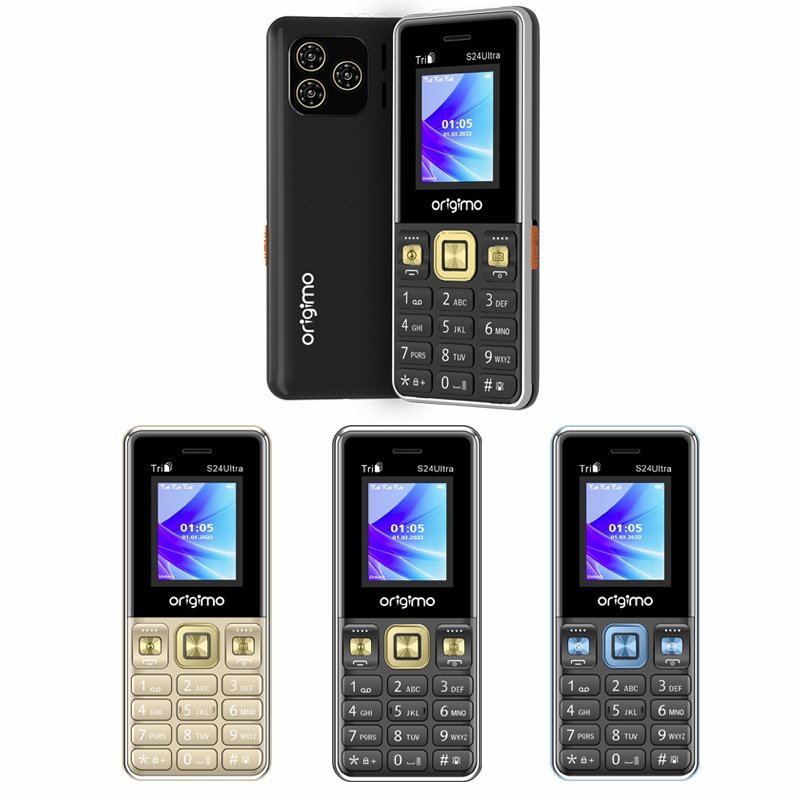 1.77 Inch Screen Three SIM Card Low Price Feature Phone Wireless FM Radio Keypad Mobile Phone
