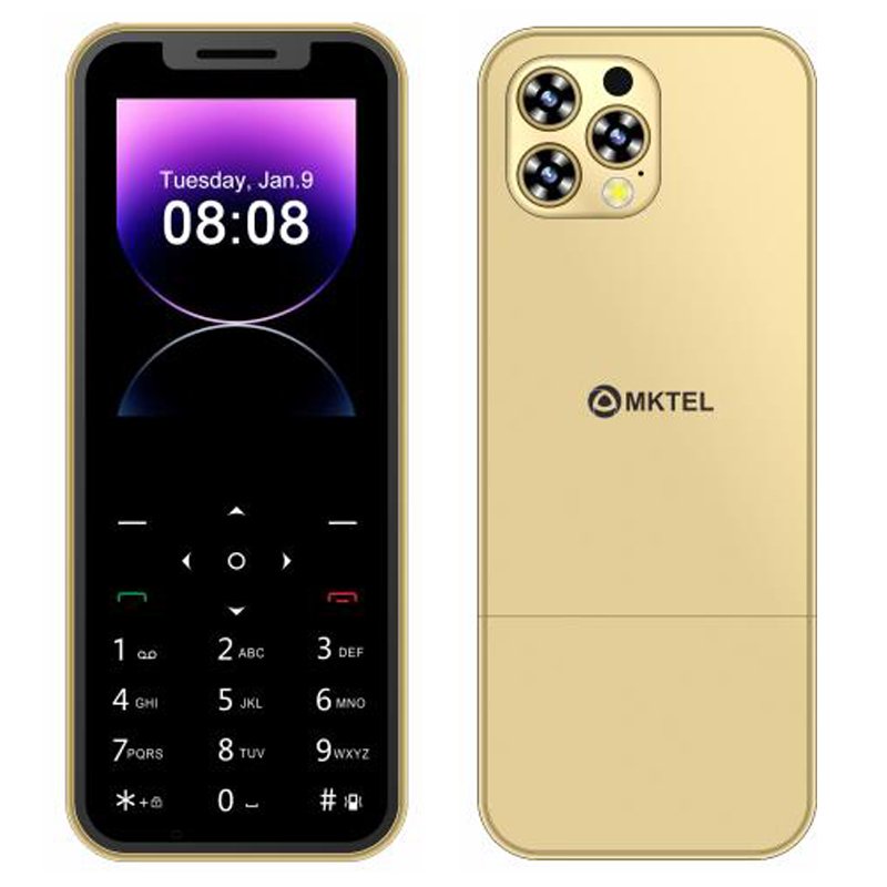 MKTEL m14 Feature Phone Four Sim Card Standby 2.4" Screen 1100mAh Battery MP3 MP4 FM Feature Phone téléphone