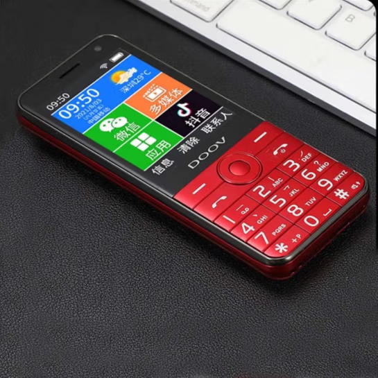 Cheap Price Doov R17 4G Feature Mobile Phone Elder Mobile Phone Dual Sim Card with Android Keypad Touch Screen 32gb