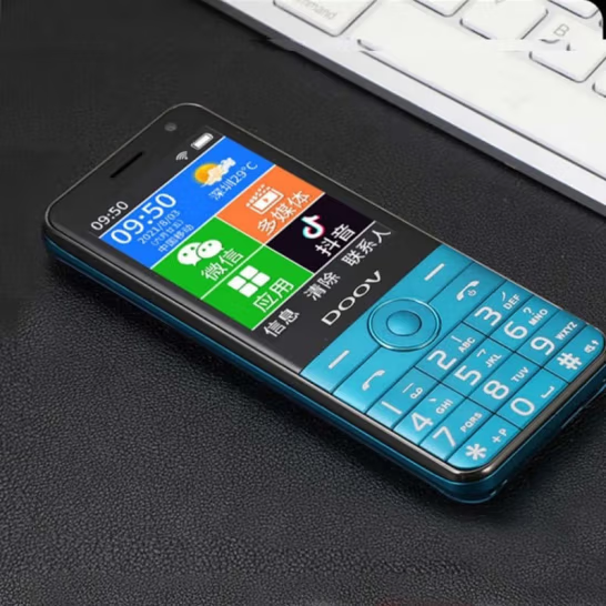 Cheap Price Doov R17 4G Feature Mobile Phone Elder Mobile Phone Dual Sim Card with Android Keypad Touch Screen 32gb